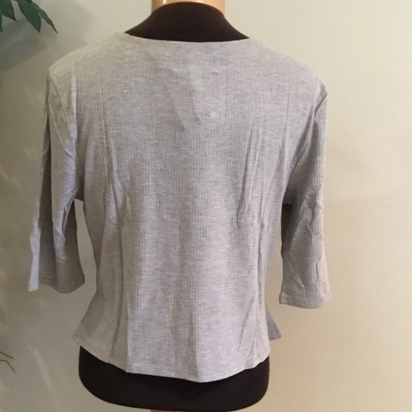 POPSUGAR NWT cropped length XL ribbed top - Picture 4 of 8